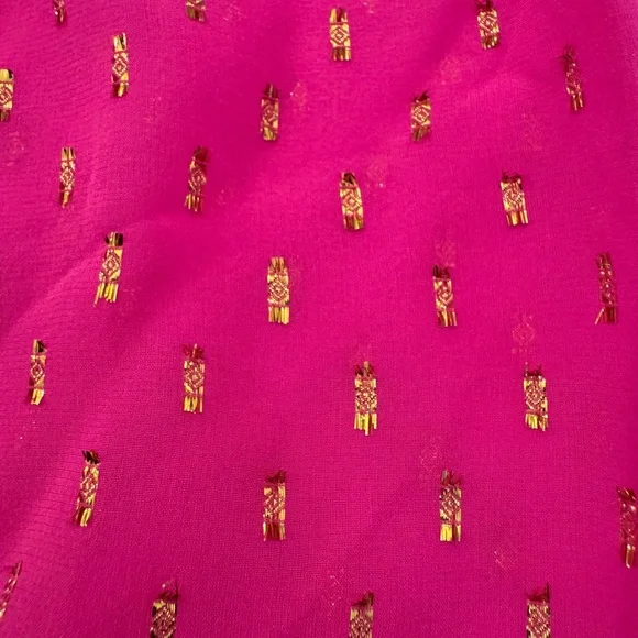 Lilly Pulitzer Pink 3/4 Sleeve Blouse - Picture 3 of 4